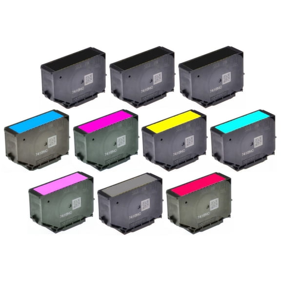 PrinterDash Compatible with Expression Photo HD XP-15000 High Yield Inkjet Combo Pack (3-BK/1-C/M/Y/LC/LM/GY/R) (NO. 312XL/NO.314XL) (C13T04F93B1CMYLCLMGYR)