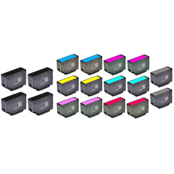 PrinterDash Replacement for Expression Photo HD XP-15000 High Yield Inkjet Combo Pack (4-BK/2-C/M/Y/LC/LM/GY/R) (NO. 312XL/NO.314XL) (C13T04F84B2CMYLCLMGYR-US)