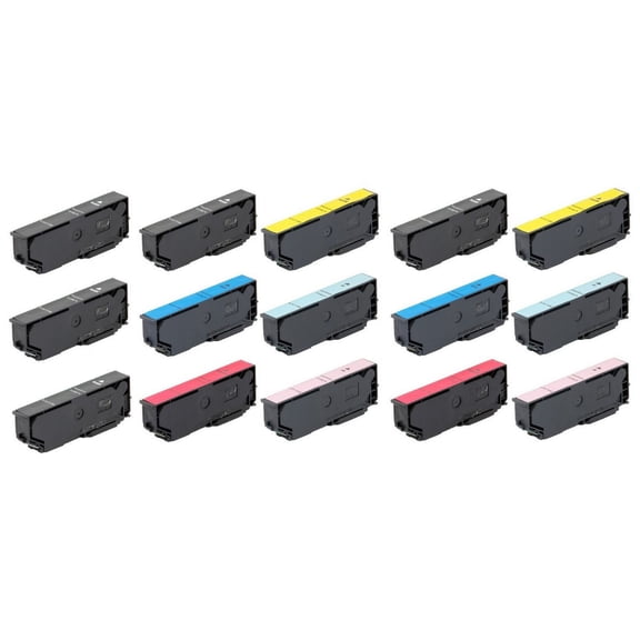 PrinterDash Replacement for Expression Photo XP-55/750/760/850/860/950/960/970 High Yield Inkjet Combo Pack (5-BK/2-C/M/Y/LC/LM) (NO. 277XL) (T277120-5B2CS)