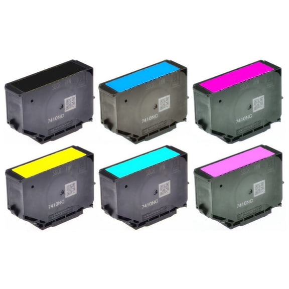 PrinterDash Replacement for Expression Photo XP-8500/XP-8505/XP-8600/XP-8605/XP-8606/XP-15000 High Yield Inkjet Combo Pack (BK/C/M/Y/LC/LM) (NO. 312XL) (C13T379BCMYLCLM-US)