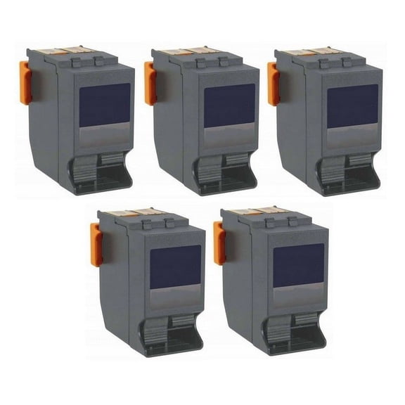 PrinterDash Replacement for Hasler IH-67/IH-600AF/IH-600HF/IH-700/IM-440/IM-460/IM-480 Red High Yield Postage Meter Inkjet (5/PK-19500 Page Yield) (4145711Y_5PK)