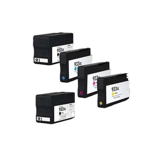 PrinterDash Compatible with HP OfficeJet 6100/6600/6700/7110/7510/7610/7612 Series High Yield Inkjet Combo Pack (2-BK/1-C/M/Y) (NO. 932XL/NO. 933XL) (CN057AN_2PK/N9H56FN_1PKMP)