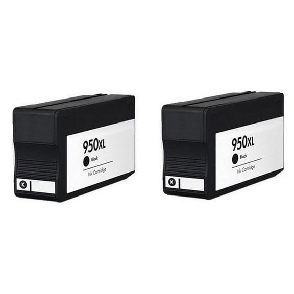 PrinterDash Compatible with HP OfficeJet Pro 251dw/276dw/8100/8600/8610/8620/8630/8640/8660 e-All-In-One Series Black High Yield Inkjet (2/PK-2300 Page Yield) (NO. 950XL) (CN045AE_2PK)