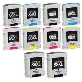 PrinterDash Compatible with HP OfficeJet Pro K550/K5400/K8600/L7400/L7500/L7550/L7650/L7700/L7780 High Yield Inkjet Combo Pack (4-BK/2-C/M/Y) (NO. 88XL) (C9385AE_4PK/Q8933AN_2PKMP)
