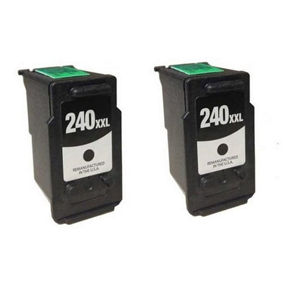 PrinterDash Replacement for PIXMA MG-2120/3620/4220/MX-372/432/512/522 Black Extra High Yield Inkjet (2/PK-600 Page Yield) (PG-240XXL/PG-440XXL_2PK) - FOR USE IN U.S.A ONLY