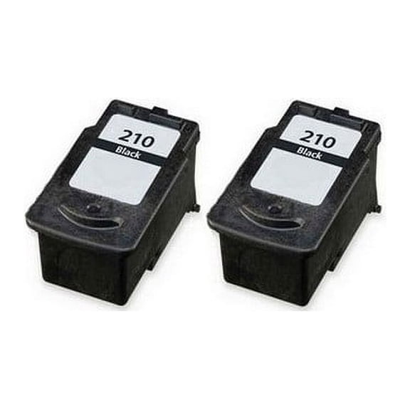 PrinterDash Compatible with Canon PIXMA iP-2700/MP-240/MP-250/MP-480/MP-490/MP-495/MX-320/MX-350/MX-420 Black Inkjet (2/PK-220 Page Yield) (PG-210) (2974B001AA_2PK)