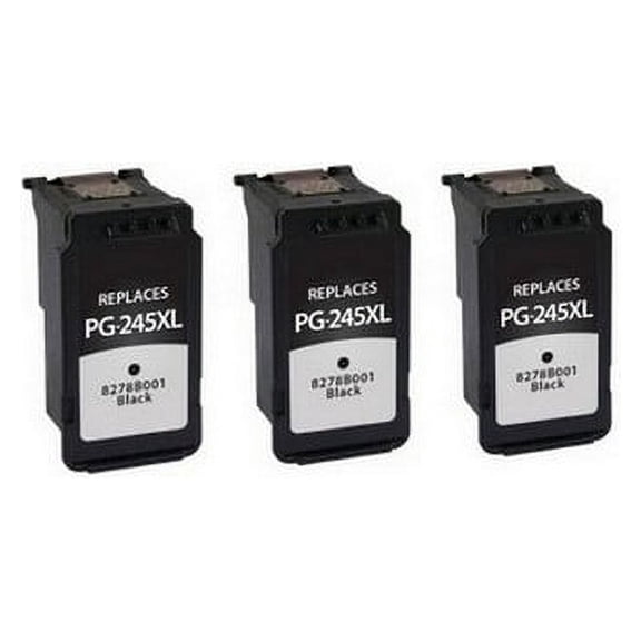 PrinterDash Compatible with Canon PIXMA iP-2820/MG-2410/MG-2510/MG-2920/MG-3020/MX-490/MX-492/TR-4520/TR-4522 Black Inkjet (3/PK-300 Page Yield) (PG-545_3PK) - For Use in USA Only