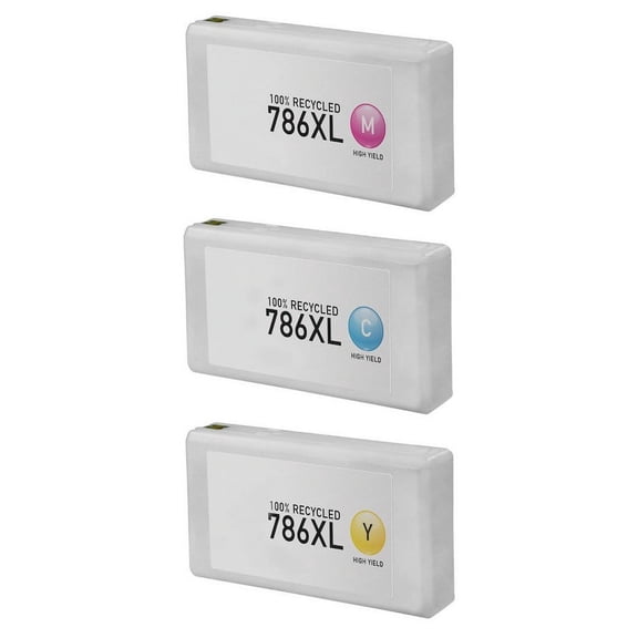 PrinterDash Compatible with WorkForce Pro WF-4630DWF/WF-4640DTWF/WF-5110DW/WF-5190DW/WF-5620DWF/WF-5690DWF HY Inkjet Combo Pack (C/M/Y-2000 Page Yield) (NO. 786XL) (T786XLCMY-US)
