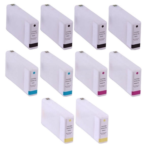 PrinterDash Compatible with WorkForce Pro WP-4010/WP-4020/WP-4090/WP-4520/WP-4530/WP-4540/WP-4590 High Yield Inkjet Combo Pack (4-BK/2-C/M/Y) (NO. 676XL) (T676XLS-4B2CS)
