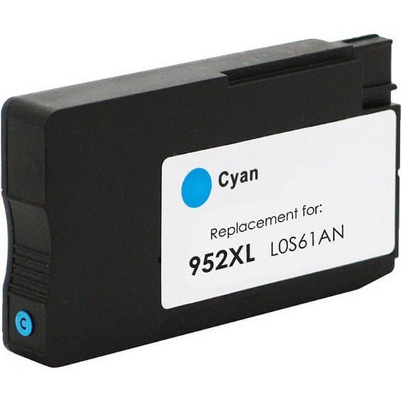 PrinterDash Compatible with CIG118177 Cyan High Yield Inkjet (1600 Page Yield) - Replacement to HP L0S61AN / L0S49AN / HP NO. 952XL