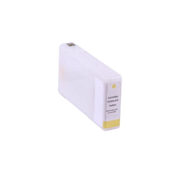 PrinterDash Compatible with CTGEPC676XL420 Yellow High Yield Inkjet (1200 Page Yield) - Replacement to T676XL420 / NO. 676XL