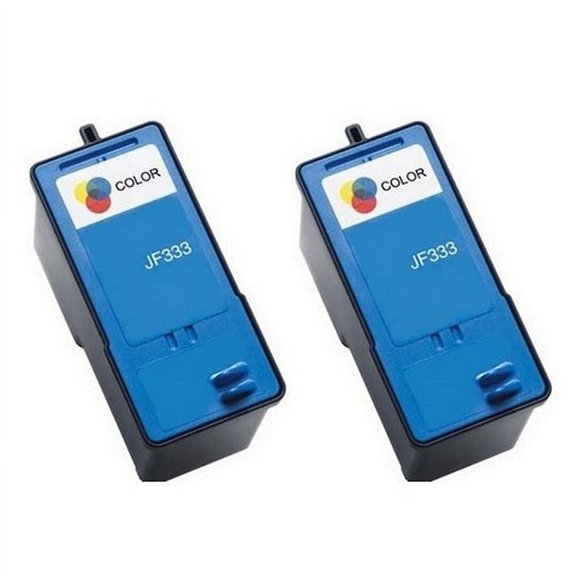 PrinterDash Compatible with Dell 725/Aio810 Color Inkjet (2/PK) (Series 6) (C911T_2PK)