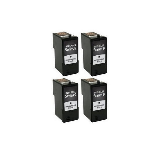 PrinterDash Compatible with Dell 926/V305/V305W Black Inkjet (4/PK) (Series 9) (4BK926N)