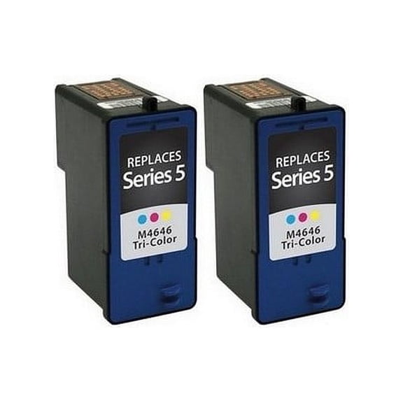PrinterDash Compatible with Dell 922/A922/924/942/944/946/962/964 Color Inkjet (2/PK) (Series 5) (310-8236_2PK)