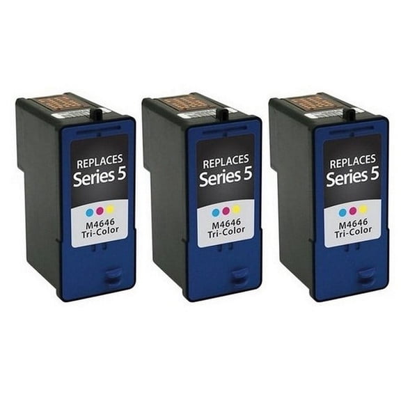PrinterDash Compatible with Dell 922/A922/924/942/944/946/962/964 Color Inkjet (3/PK) (Series 5) (310-6964_3PK)