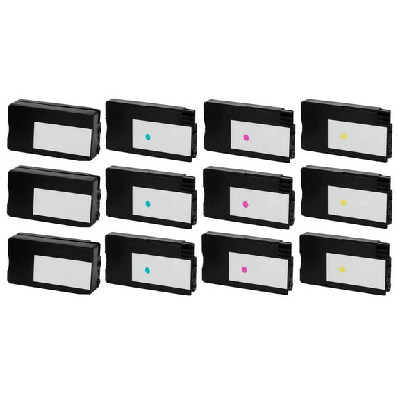 PrinterDash Replacement for DesignJet T120/T125/T130/T520/T525/T530 Inkjet Combo Pack (3-BK/3-C/M/Y) (NO. 711) (CZ133MP)