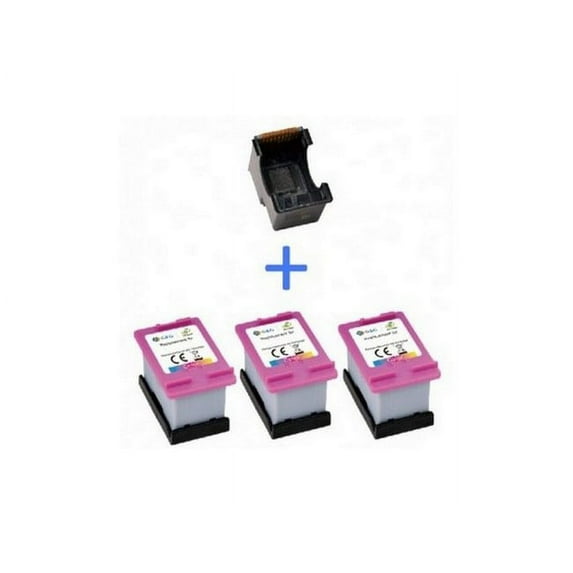 PrinterDash Replacement for Deskjet 2724/2725/2755e/4140/4155/Envy 6020/6030/6052/6075/6455/6475 Tri-Color e-Patch Kit (NO. 67XL) (3YM58AE-ePatch)