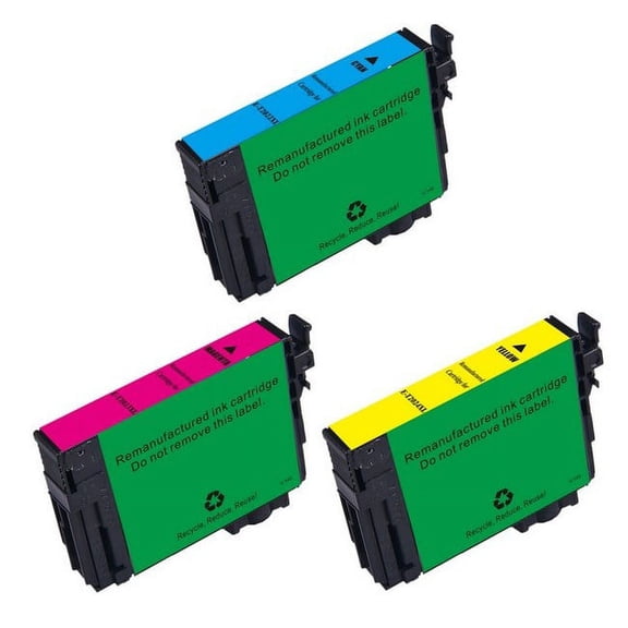 PrinterDash Replacement for Expression Home XP-5100/WF-2860 High Yield Inkjet Combo Pack (C/M/Y) (NO. 202XL) (T202520)