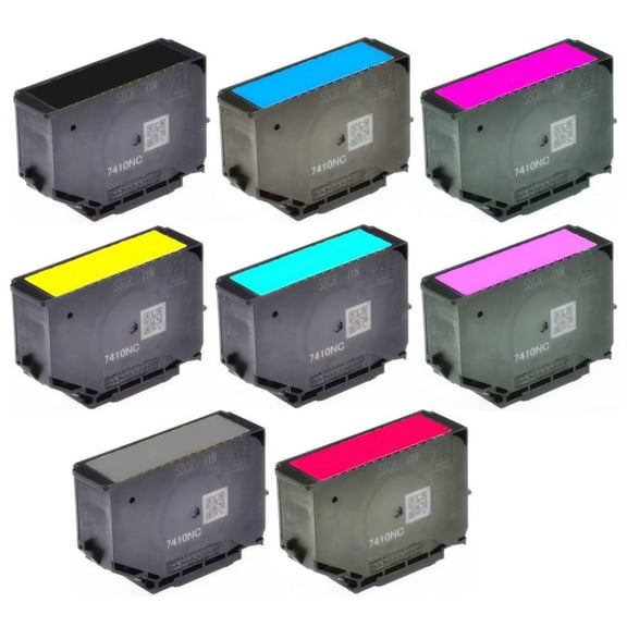 PrinterDash Replacement for Expression Photo HD XP-15000 High Yield Inkjet Combo Pack (BK/C/M/Y/LC/LM/GY/R) (NO. 312XL/NO.314XL) (C13T04F8MP-US)