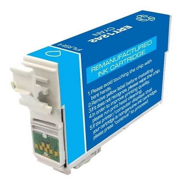 PrinterDash Compatible with Innovera IVR24220 Cyan Inkjet (220 Page Yield) - Replacement to T124220 / NO. 124