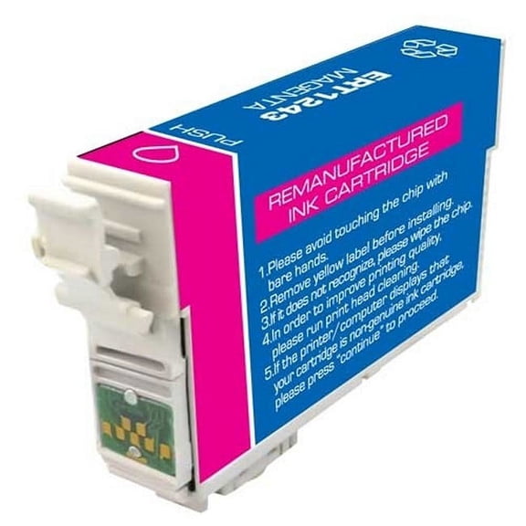 PrinterDash Compatible with Innovera IVR24320-US Magenta Inkjet (220 Page Yield) - Replacement to T124320 / NO. 124