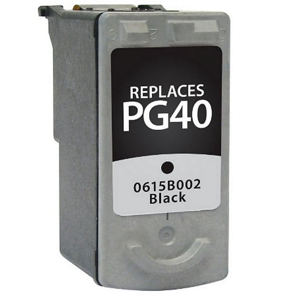 PrinterDash Compatible with Innovera IVRPG40 Black Inkjet (329 Page Yield) - Replacement to Canon PG-30/PG-40/0615B002