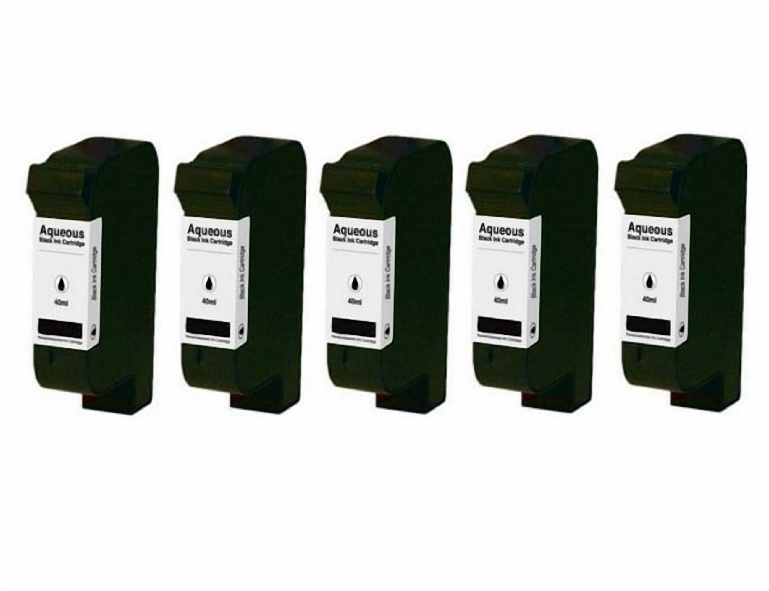 PrinterDash Compatible with HP NO. 45 AQUEOUS Black Inkjet (5/PK-42ML ...