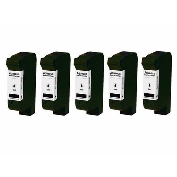 PrinterDash Compatible with HP NO. 45 AQUEOUS Black Inkjet (5/PK-42ML) (C9050A_5PK)