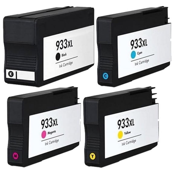 PrinterDash Compatible with HP OfficeJet 6100/6600/6700/7110/7510/7610/7612 Series High Yield Inkjet Combo Pack (BK/C/M/Y) (NO. 932XL/NO. 933XL) (CN050MP)