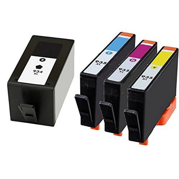 PrinterDash Compatible with HP OfficeJet 6812/6815/6220/ OfficeJet Pro 6230/6830/6835 Series High Yield Inkjet Combo Pack (BK/C/M/Y) (NO. 934XL/NO. 935XL) (C2P2MP)