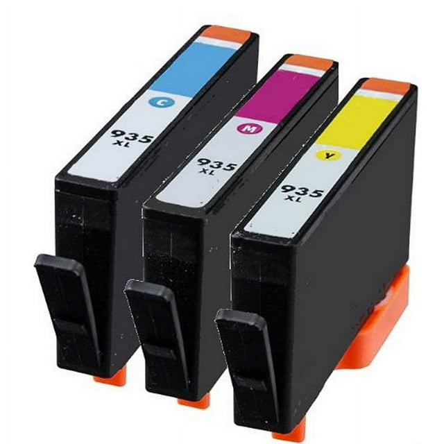 PrinterDash Replacement for OfficeJet Pro 6812/6220/6230/6830/6835 High Yield Inkjet Combo Pack (C/M/Y) (NO. 935XL) (F6U78AE)