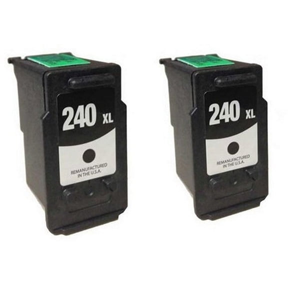 PrinterDash Compatible with Canon PIXMA MG-2220/MG-3620/MG-4220/MX-372/MX-452/MX-512/MX-522/MX-532 Black High Yield Inkjet (2/PK-300 Page Yield) (PG-240XL) (DTPG240XL_2PK)