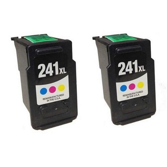 PrinterDash Compatible with Canon PIXMA MG-2220/MG-3620/MG-4220/MX-372/MX-452/MX-512/MX-522/MX-532 Color High Yield Inkjet (2/PK-400 Page Yield) (CL-241XL) (5209B001AA_2PK)