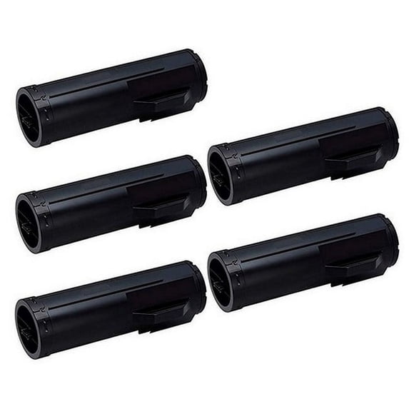 PrinterDash Replacement for Phaser 3610DN/3610N/WorkCentre 3615DN Metered Extra High Yield Toner Cartridge (5/PK-25300 Page Yield) (106R02724_5PK)