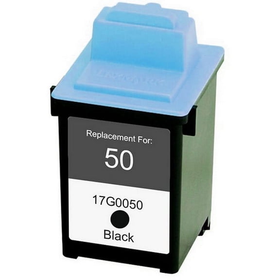 PrinterDash Compatible with PrintMaster PRT66800 Black Inkjet (255 Page Yield) - Replacement to Lexmark 17G0050 / NO. 50