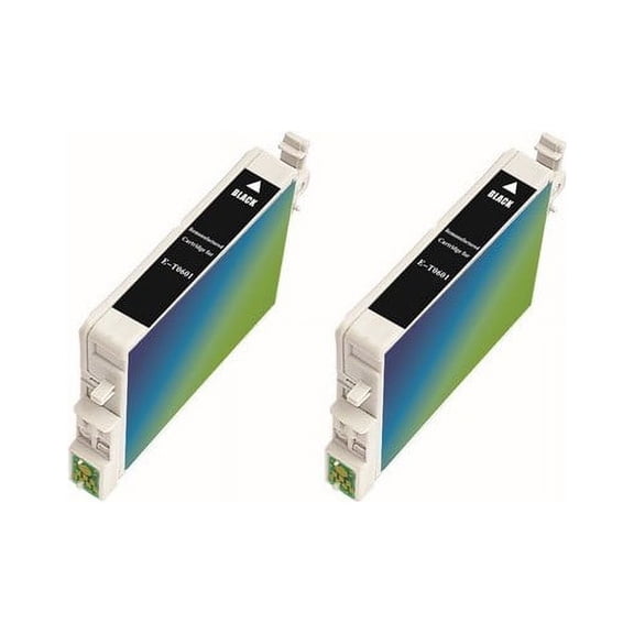 PrinterDash Compatible with Stylus C68/C88/CX-3800/CX-3810/CX-4200/CX-4800/CX-5800F/CX-7800/D68P/D88/DX-3800/DX-4800 Black Inkjet (2/PK-400 Page Yield) (NO. 60) (C13T061140_2PK)