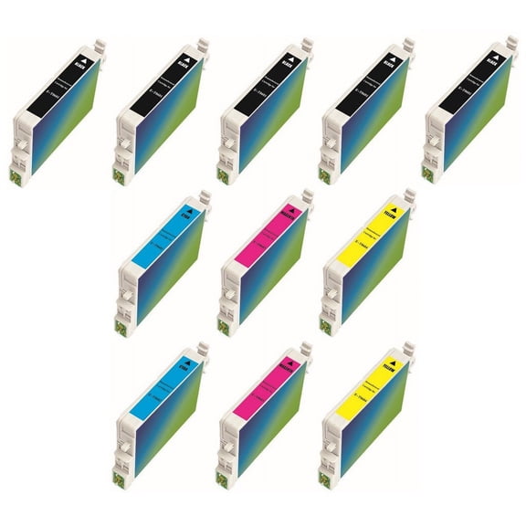 PrinterDash Compatible with Stylus C68/C88/CX-3800/CX-3810/CX-4200/CX-4800/CX-5800F/CX-7800/D68P/D88/DX-3800/DX-4800 Inkjet Combo Pack (5-BK/2-C/M/Y) (NO. 60) (C13T0615B2CMY)