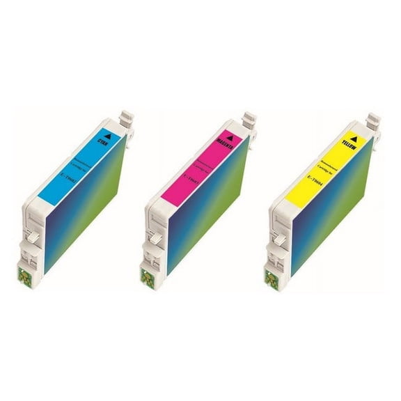 PrinterDash Compatible with Stylus C68/C88/CX-3800/CX-3810/CX-4200/CX-4800/CX-5800F/CX-7800/D68P/D88/DX-3800/DX-4800 Inkjet Combo Pack (C/M/Y-540 Page Yield) (NO. 60) (T0605CMY)
