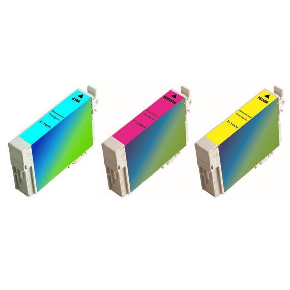 PrinterDash Replacement for Stylus CX-4400/4450/7400/NX-100/115/200/215/300/400/410/415 Inkjet Combo Pack (C/M/Y) (NO. 88) (T088520-US)