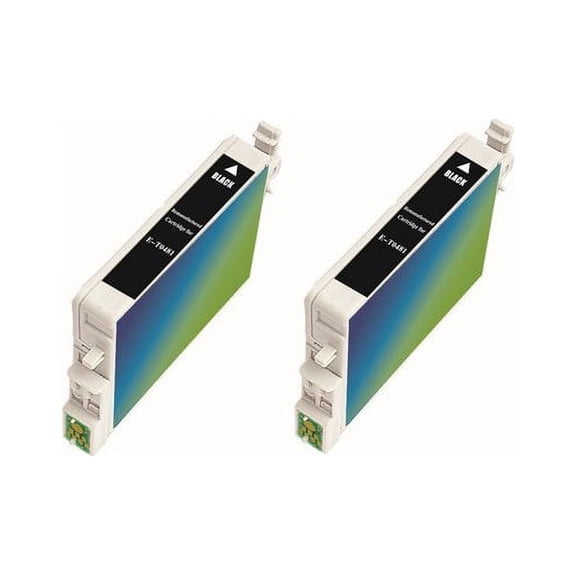 PrinterDash Compatible with Stylus Photo R200/R220/R300M/R320/R340/RX-500/RX-600/RX-620/RX-640 Black Inkjet (2/PK-650 Page Yield) (NO.48) (T048120_2PK)