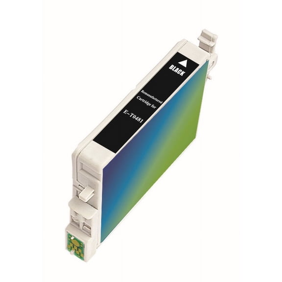 PrinterDash Compatible with Stylus Photo R200/R220/R300M/R320/R340/RX-500/RX-600/RX-620/RX-640 Black Inkjet (650 Page Yield) (NO.48) (C13T048140)