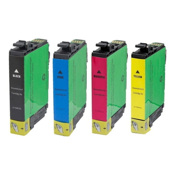 PrinterDash Replacement for WF-2520/2530/2540/XP-200/300/310/400/410 High Yield Inkjet Combo Pack (BK/C/M/Y) (NO. 200XL) (T200120-BCS)