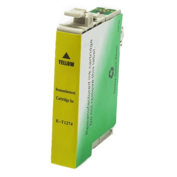 PrinterDash Compatible with WorkForce 60/545/630/633/635/645/840/845/WF-3520/WF-3530/WF-3540/WF-7010/WF-7510/WF-7520 Yellow Inkjet (755 Page Yield) (NO. 127) (T127420-US)