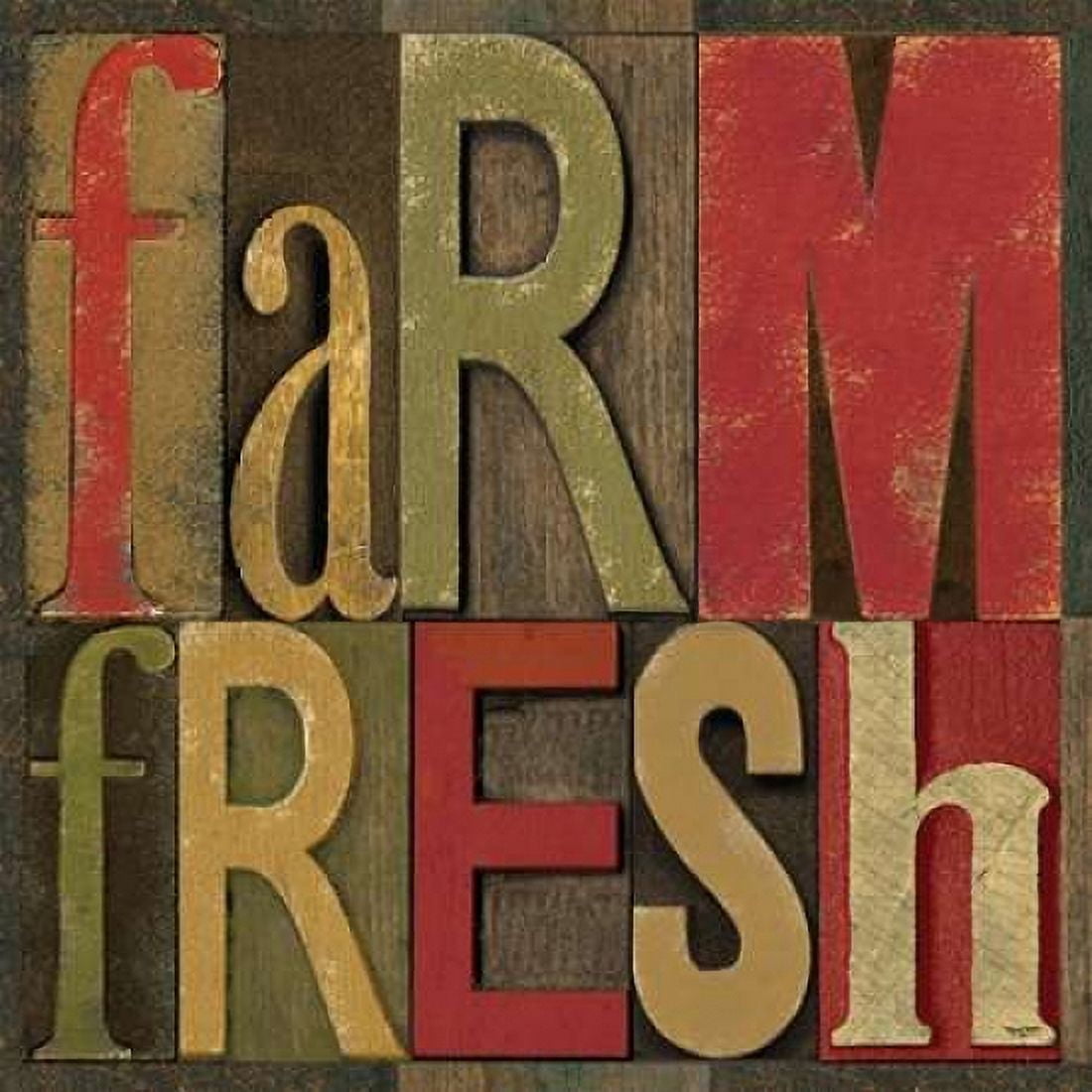 Printers Block Farm To Table IV Canvas Art - Tara Reed (24 x 24)
