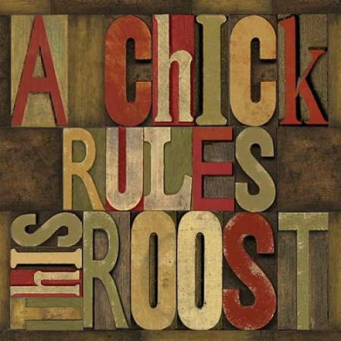 Printers Block Rules This Roost I Canvas Art - Tara Reed (24 x 24)