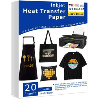 Inkjet Printable Iron on Heat Transfer Paper for Dark Fabric T