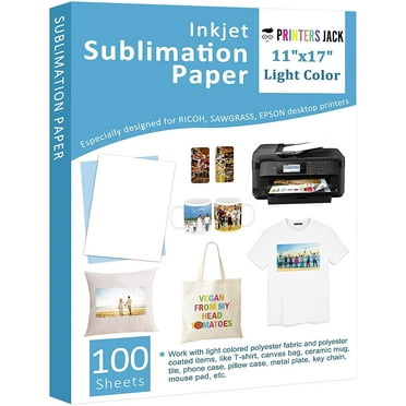 Printers Jack Light Color Epson Sublimation Paper 11x17 inch 105gsm - 100 Sheets