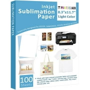 Printers Jack Light Color Epson Sublimation Paper A4 8.3"x11" 120 gsm- 100 Sheets