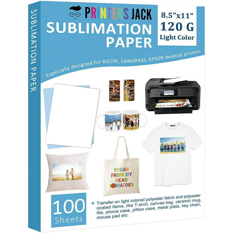 HTVRONT Sublimation Paper 8.5x14 inches - 150 Sheets Sublimation Paper  Compatible with Inkjet Printer 120gsm
