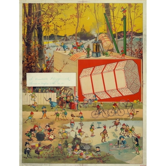 Printfeaturing Caricatures Playing History (18 x 24)